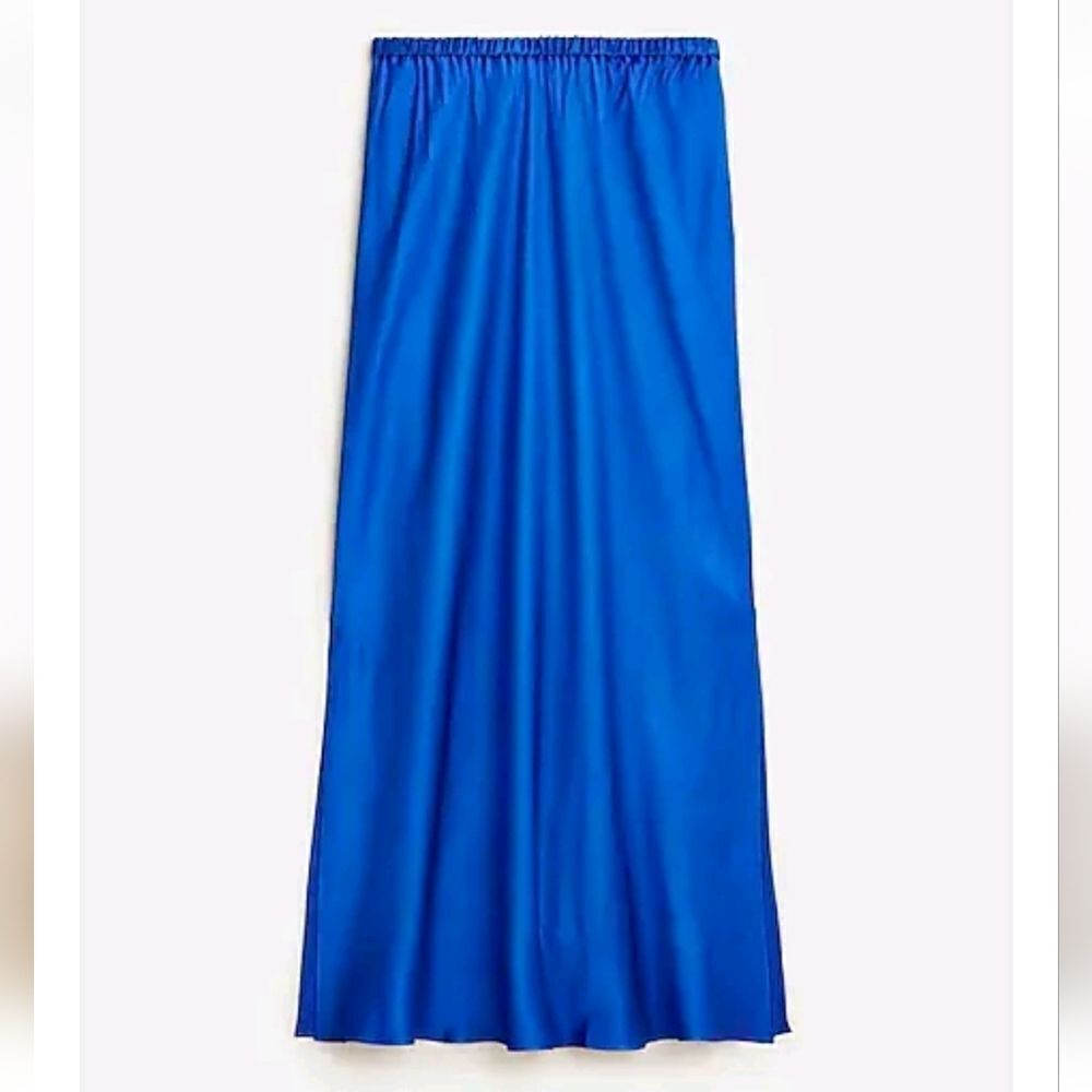 J. Crew Collection Side Slit Pull On Skirt in Luster Crepe Size Medium NWT